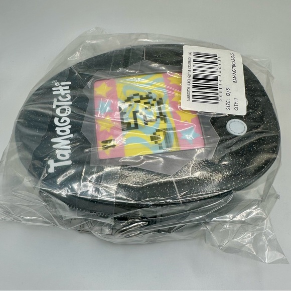 NEW✨ Tamagotchi Black Glitter Crossbody Purse Novelty Bag Lenticular Cakeworthy - Picture 5 of 5